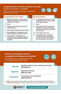 Credit Freezes and Fraud Alerts