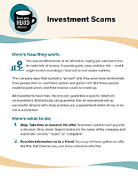 Investment scams