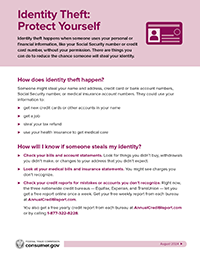 Identity Theft: Protect Yourself