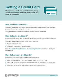 Getting a Credit Card