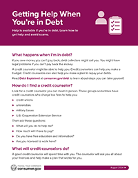 Getting Help When You're in Debt