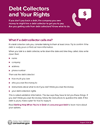 Debt Collectors and Your Rights
