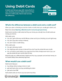 Using Debit Cards