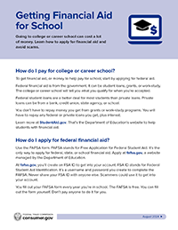 Getting Financial Aid for School