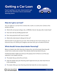 Getting a Car Loan