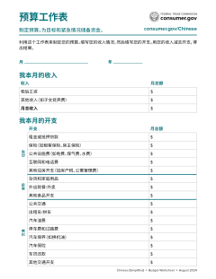 Budget Worksheet