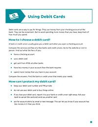 image of Using Debit Cards: What to do