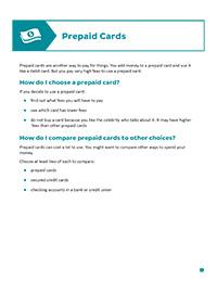 image of Prepaid Cards: What to do