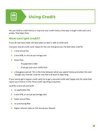 image of Using Credit: What to do