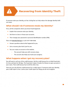 image of Recovering from Identity Theft: What to do