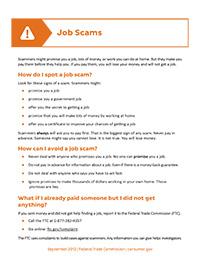 image of Job Scams: What to do