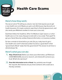 image of Have You Heard About... Health Care Scams?