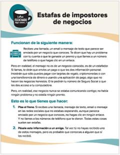 Business Impersonator Scams