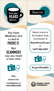 Health Insurance Scams (Pass It On) Bookmark