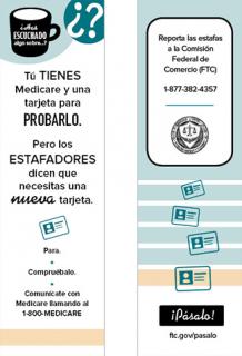 image of Health Care Scams Bookmark (Spanish)