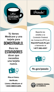 Health Insurance Scams (Pass It On) Bookmark (Spanish)