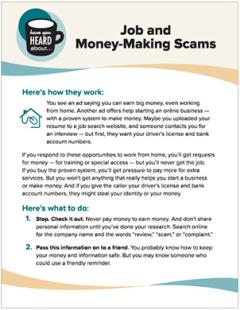 Job and Money-Making Scams