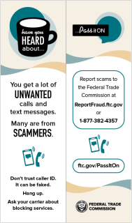 Unwanted Calls and Text Messages (Pass It On) Bookmark