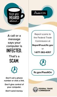 Tech Support Scams (Pass It On) Bookmark
