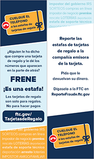 Gift Card Scams Bookmark
