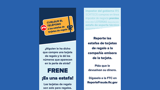 Gift Card Scams Bookmark ES