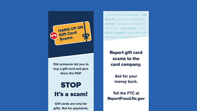 Gift Card Scams Bookmark EN